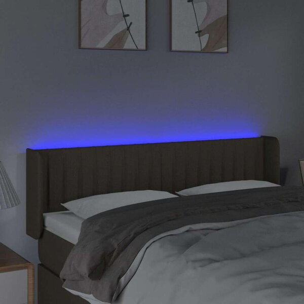 VidaXL LED Fejtámla - Szövet - 147x16x78/88cm