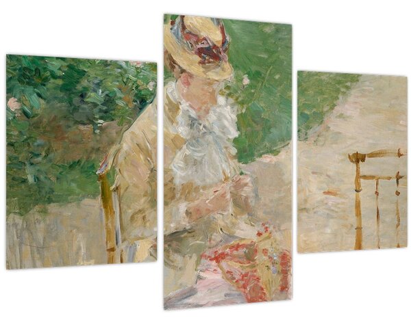 Kép - Berthe Morisot, Young Woman Knitting, reprodukciók (90x60 cm)