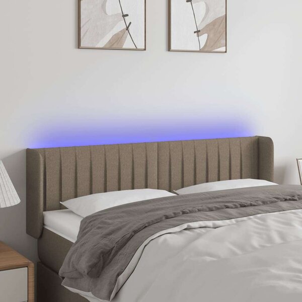 VidaXL LED Fejtámla - Szövet - 147x16x78/88cm