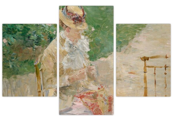 Kép - Berthe Morisot, Young Woman Knitting, reprodukciók (90x60 cm)