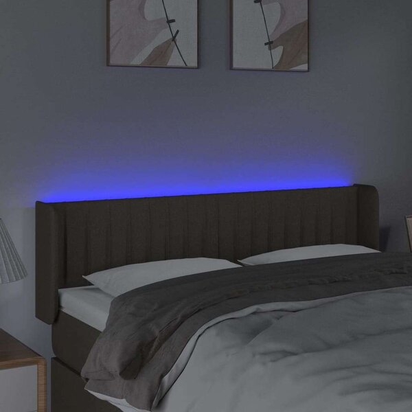 VidaXL LED Fejtámla - Szövet - 147x16x78/88cm