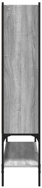 Szürke sonoma színű szerelt fa könyvespolc 102x30x141,5 cm