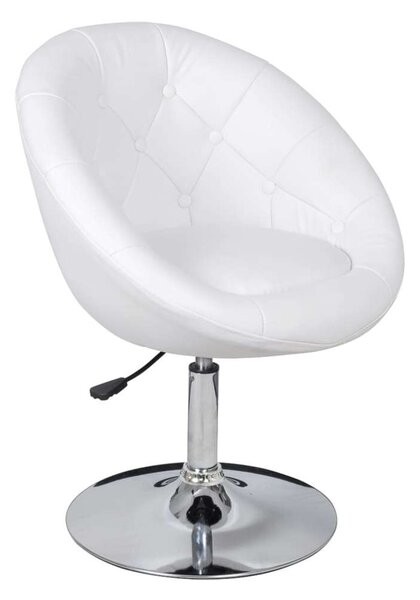 VidaXL Fehér Műbőr Bárszék - 2 db