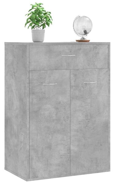 VidaXL Cipősszekrény - Beton Szürke - 60x35x84 cm