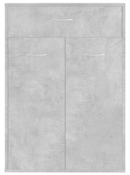 VidaXL Cipősszekrény - Beton Szürke - 60x35x84 cm