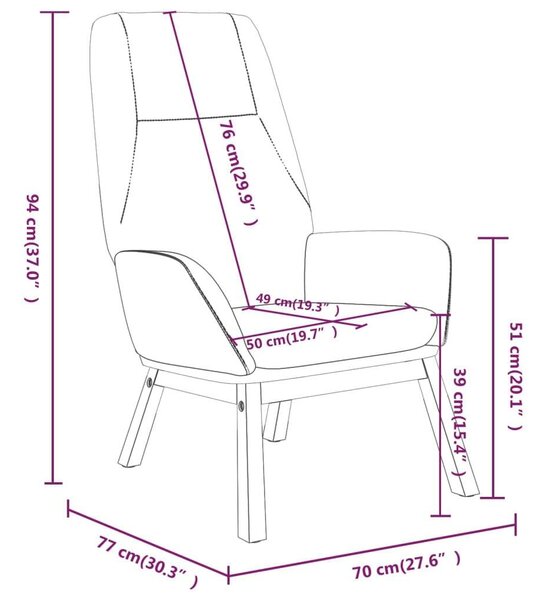 VidaXL Pihenőfotel - Világos Szürke