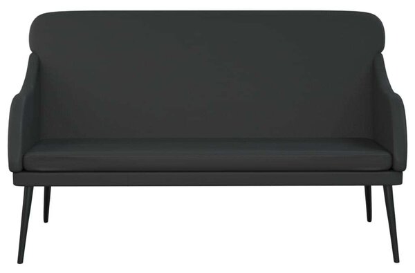 VidaXL fekete műbőr pad 110 x 76 x 80 cm