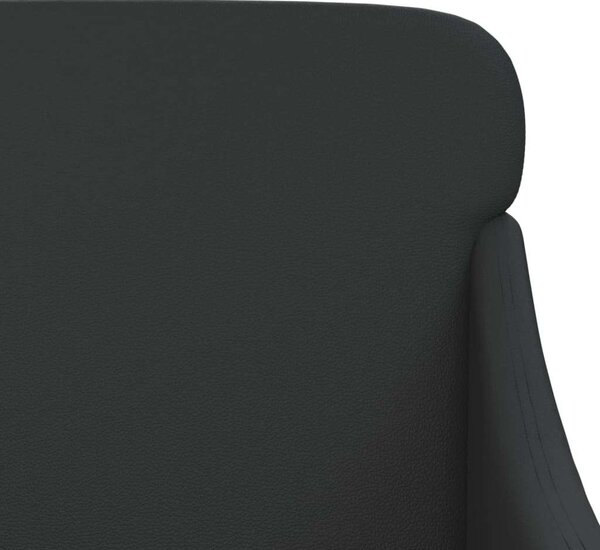 VidaXL fekete műbőr pad 110 x 76 x 80 cm