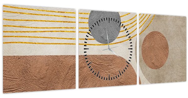 Kép - Modern kollázs (órával) (90x30 cm)