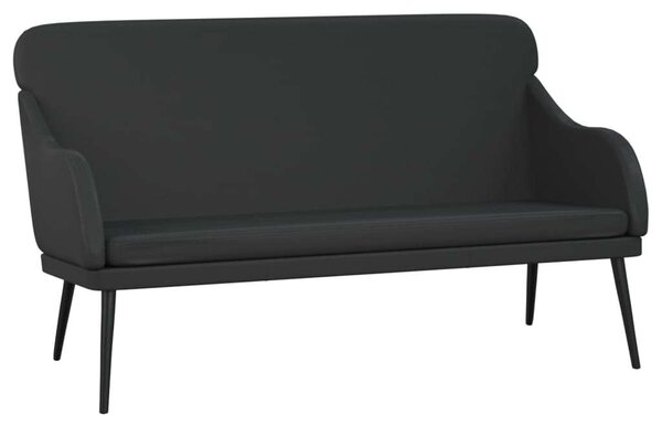 VidaXL fekete műbőr pad 110 x 76 x 80 cm