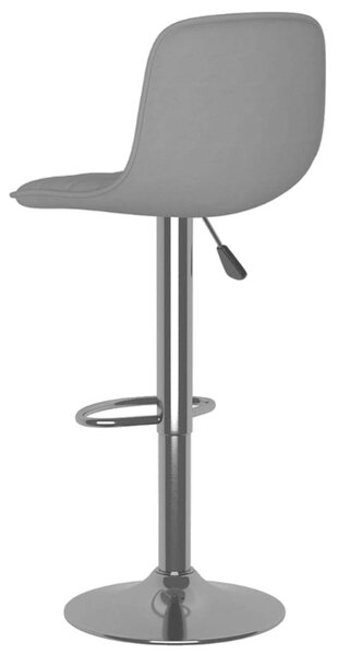 VidaXL Bárszék - 2 db - Szövet - Világosszürke