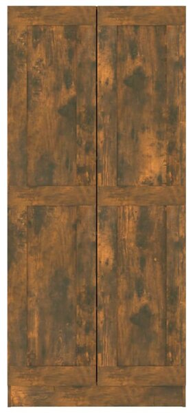 Füstös tölgy színű fa fürdőszobaszekrény 82,5x30,5x185,5 cm