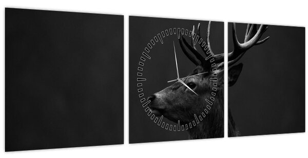Kép - Egy szarvas portréja (órával) (90x30 cm)