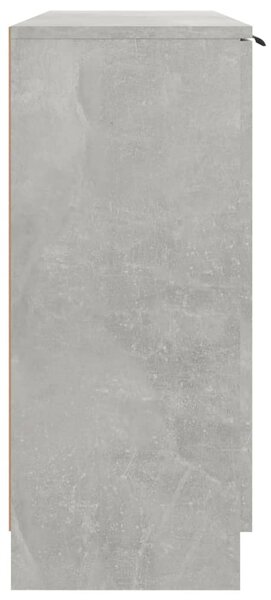 Betonszürke szerelt fa tálalóasztal 90,5x30x70 cm