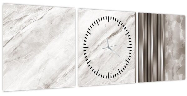 Kép - Márvány ezüst vonalakkal (órával) (90x30 cm)