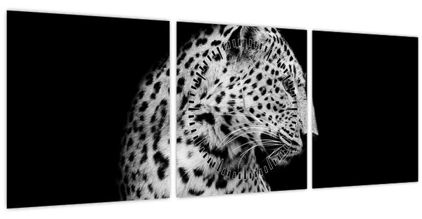 Kép - Leopárd (órával) (90x30 cm)
