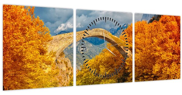Kép - Konitsa híd (órával) (90x30 cm)