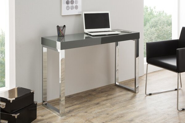 GREY DESK sötétszürke íróasztal 120cm