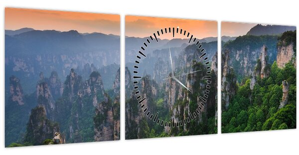 Kép - Zhangjiajie Nemzeti Erdei Park (órával) (90x30 cm)