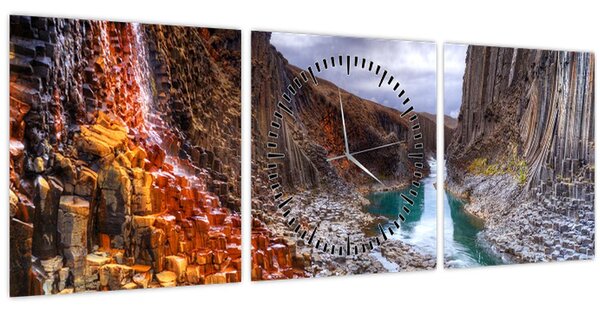 Kép - Studlagil kanyon (órával) (90x30 cm)