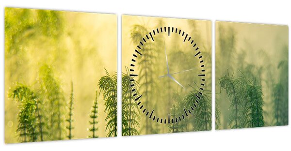 Kép - Részlet a tavaszi ködös természetből (órával) (90x30 cm)