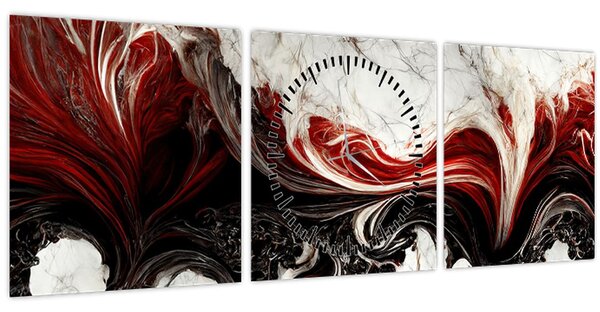 Kép - Modern absztrakció (órával) (90x30 cm)