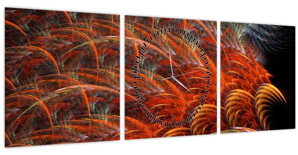Kép - Absztrakt toll utánzat (órával) (90x30 cm)