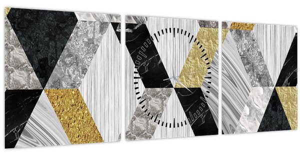 Kép - Texturált dekoráció (órával) (90x30 cm)