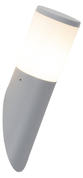 Modern ferde kültéri fali lámpa szürke IP55, LED-del - Amelia