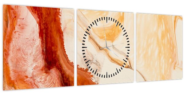 Kép - Absztrakt festészet (órával) (90x30 cm)