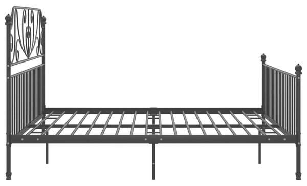 VidaXL fekete fém ágykeret 200 x 200 cm
