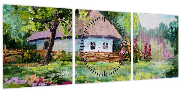 Kép - Vendégház (órával) (90x30 cm)