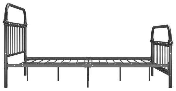 VidaXL Fém Ágykeret - Fekete - 160x200 cm