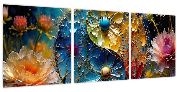 Kép - Harmónia és egyensúly (órával) (90x30 cm)