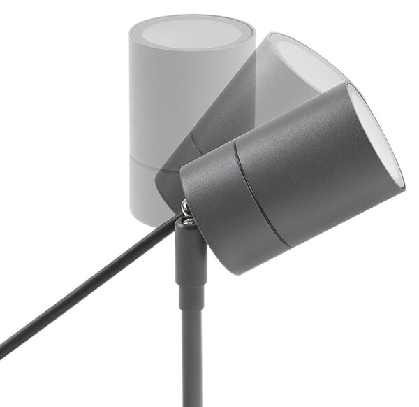 Okos, modern spotlámpa antracit IP44 WiFi GU10-zel - Solo