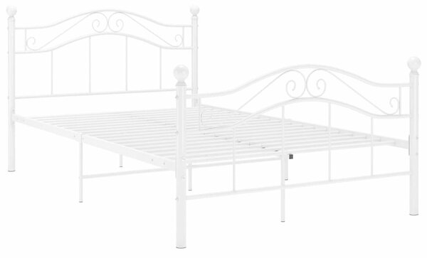 VidaXL Fehér Fém Ágykeret - 120x200 cm