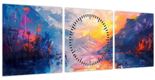 Kép - Tájképfestészet (órával) (90x30 cm)