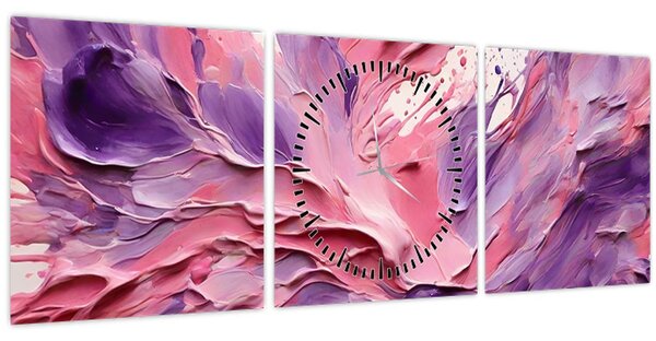 Kép - Romantikus absztrakció (órával) (90x30 cm)