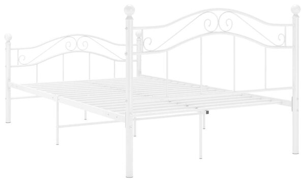 VidaXL Fehér Fém Ágykeret - 120x200 cm