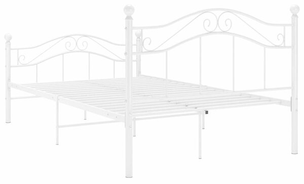 VidaXL Fehér Fém Ágykeret - 120x200 cm