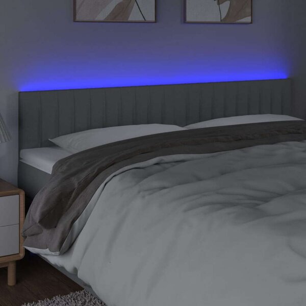 VidaXL LED-es Fejtámla - Szövet - 200x5x78/88 cm