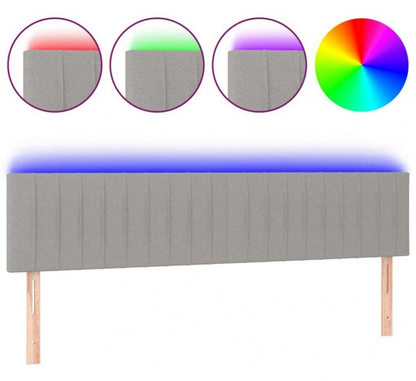 VidaXL LED-es Fejtámla - Szövet - 200x5x78/88 cm