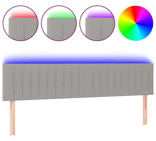 VidaXL LED-es Fejtámla - Szövet - 200x5x78/88 cm