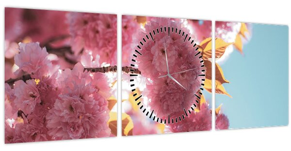 Kép - Cseresznyevirág (órával) (90x30 cm)