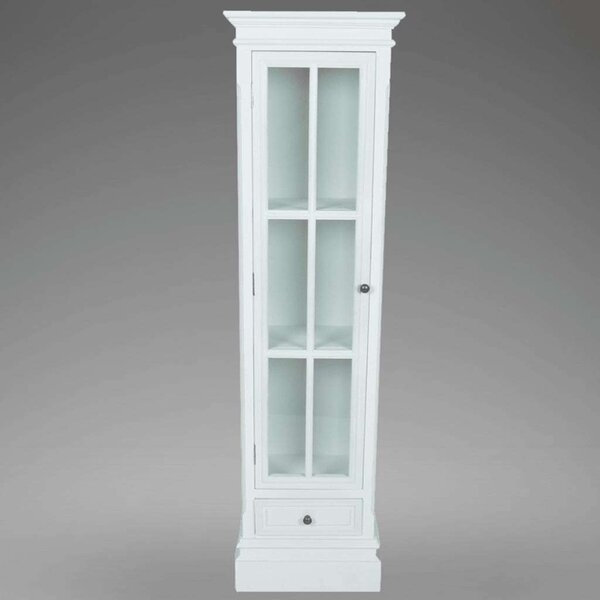 Fa Vitrines Szekrény - Fehér - 138cm