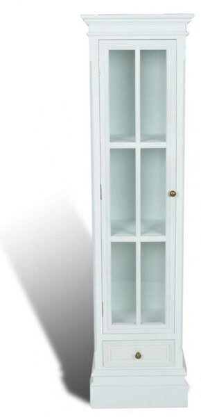 Fa Vitrines Szekrény - Fehér - 138cm