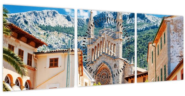 Kép - Sóller, Mallorca (órával) (90x30 cm)