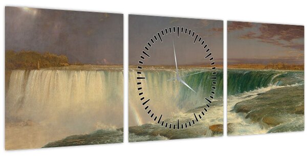 Kép - Frederic Edwin Church, Niagara, reprodukciók (órával) (90x30 cm)