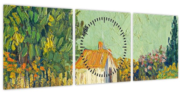 Kép - Imitator of Vincent van Gogh, Landscape, reprodukciók (órával) (90x30 cm)