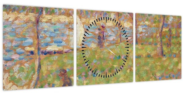 Kép - Georges Seurat, Study for "La Grande Jatte", reprodukciók (órával) (90x30 cm)
